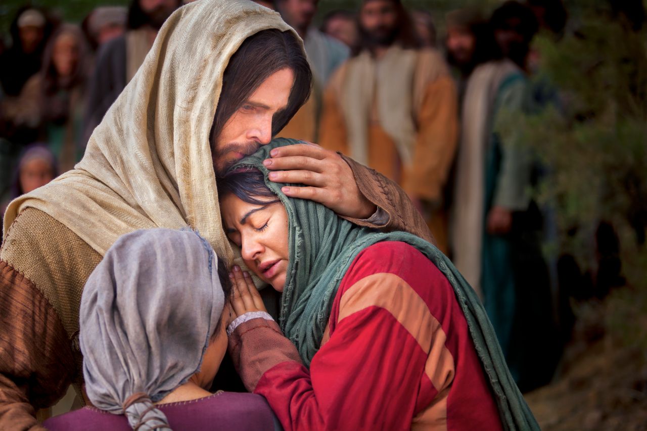 Jesus conversando sobre amor, escuta e compaixão